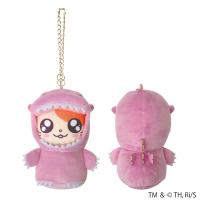 Godzilla Plush Key Chain Godzi ham-kun Pink Japan NEW-image