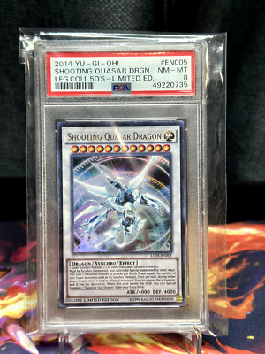 Yu-Gi-Oh TCG Shooting Quasar Dragon LC05-EN005 Limited Edition PSA 8-image
