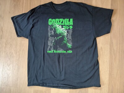 Godzilla Official World Destruction Tour T Shirt 2XL-image