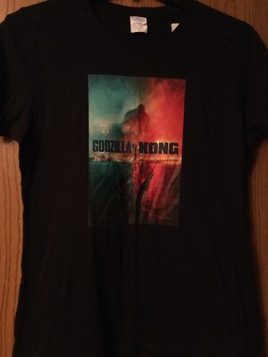 Godzilla vs Kong - “One Will Fall” - Black Shirt - Ladies - NWT - L-image