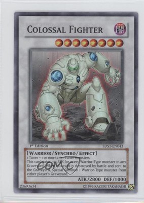 2008 Yu-Gi-Oh! 5D's Starter Deck 1st Edition Colossal Fighter #5DS1-EN043 ic4-image