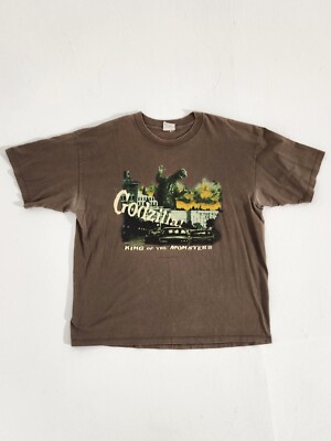 Vintage 90s Godzilla Gear King of Monsters Horror Movie Cronies Shirt XL USA-image