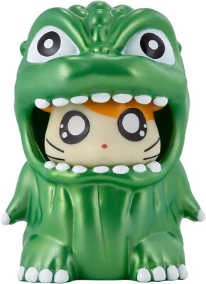 BANDAI MOVIE MONSTER SERIES GodziHam-kun (Metallic Green) 90mm Soft Vinyl Figure-image