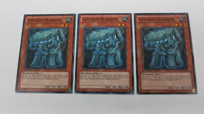 3x FORTRESS WARRIOR MONSTER 5DS3-EN014  1ST EDITION COMMON YUGIOH  NM / UNPLAYED-image