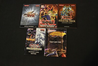 Yugioh Trading Card Game Official Rulebook 1996 + GX/5D's Rulebooks + Extras-image
