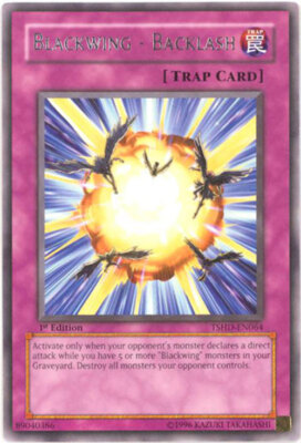 Yu-Gi-Oh Card - TSHD-EN064 - BLACKWING - BACKLASH (rare) - NM-image
