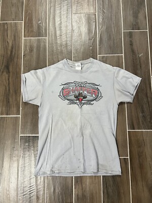 Gildan Tim Shaffer Steel City Outlaw Gray T-Shirt Size M DISTRESSED-image