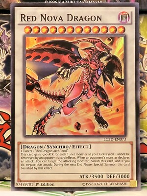 Red Nova Dragon LC5D-EN073 1st Ed Super Rare NM-image