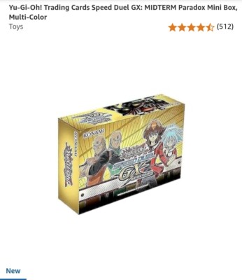 Single Box Speed Duel GX Midterm Paradox Mini Box YuGiOh NEW-image