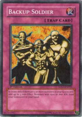 3 x Backup Soldier - 5DS1-EN035 - Common - 1st Edition Near Mint, English-image