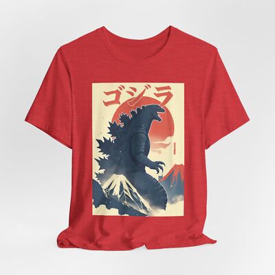 Retro Godzilla Graphic Tee – Iconic Kaiju Unisex T-Shirt, Japanese Aesthetic-image