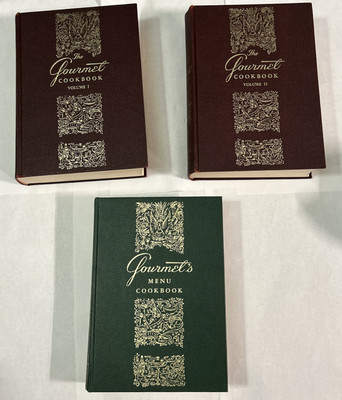 The Gourmet Cookbook Collection, 3 Volumes – Leather bound 1969-image