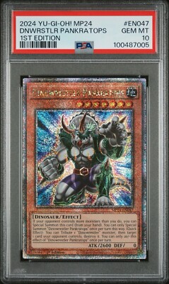2024 PSA 10 YUGIOH MP24 25TH QC SECRET RARE DINOWRESTLER PANKRATOPS 💫-image