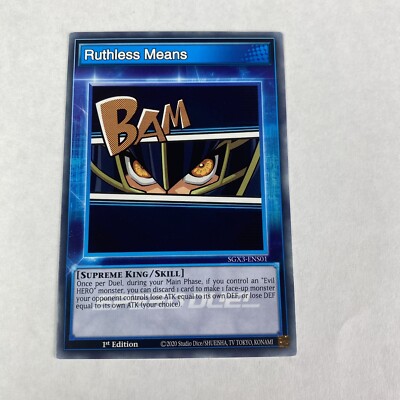Yugioh Ruthless Means gx3-ens01 Duelists of Shadows 1st Edition Common-image