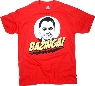 Sheldon's Big Bang Bazinga T-Shirt Nerd Science Classic Retro 90s Sitcom Dude-image