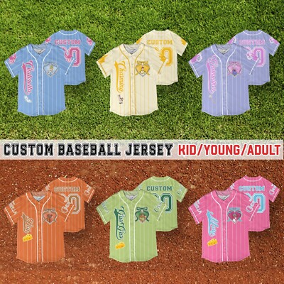 Custom Coquette Cinderella Disney Baseball Jersey Gift For Kid Men Women-image