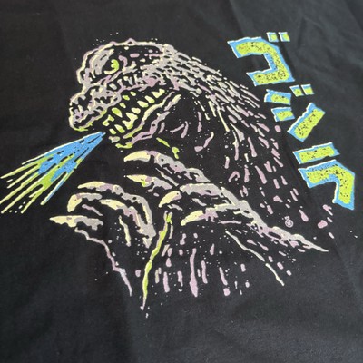 NWT Godzilla Throwback Shirt Black Japanese Large Retro Funky 80’s-image