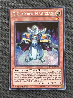 Yugioh T.G. Cyber Magician 1st Edition Secret Rare LC5D-EN205 NM-image