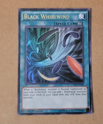 YGO Black Whirlwind Ultra Rare 1st Ed Legendary Collection 5D's LC5D-en138-image