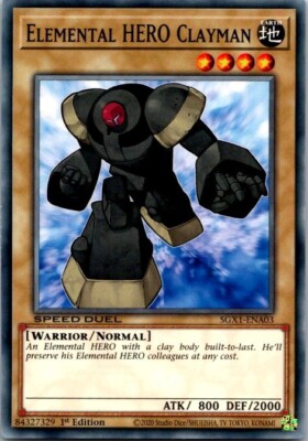 Elemental HERO Clayman SGX2-ENA03 Speed Duel GX: Midterm Paradox 1st Edition-image