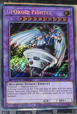 Yu-Gi-Oh UFOroid Fighter #SGX2-ENE10 Secret Rare 1st Ed Speed Duel GX TCG CCG-image
