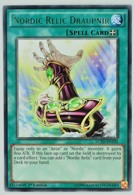Yugioh Nordic Relic Draupnir LC5D-EN192 Rare 1st Edition-image