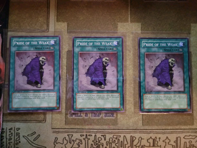 YUGIOH TCG 3X PRIDE OF THE WEAK 5DS2-EN021 COMMON 1ST EDITION NM-image