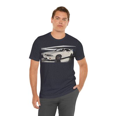 Nissan skyline white R33 GTR JDM GODZILLA Unisex Jersey Short Sleeve T-shirt-image