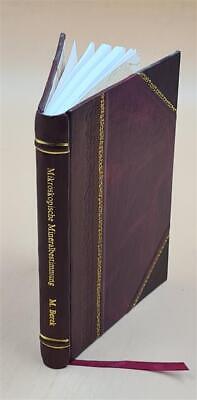 Mikroscopische Mineralbestimmung Mit Hilfe Der Universaldrehtisc [Leather Bound]-image