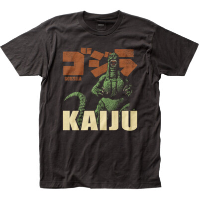 Godzilla KAIJU T Shirt Mens Licensed Pop Culture Movie Classic Retro Tee Black-image