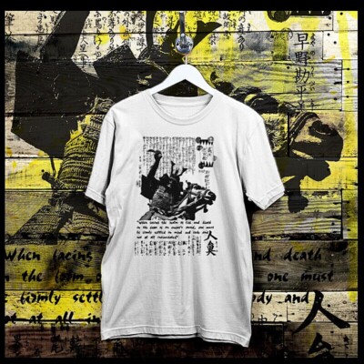Samurai T-Shirt Shogun Assassin Bushido Ronin Katana Hanzo Japanese Kanji S-2XL-image