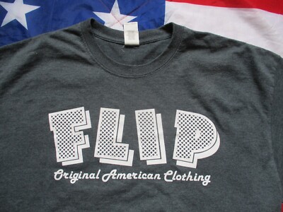FLIP Original American Clothing VINTAGE FASHION T SHIRT grey XL-image