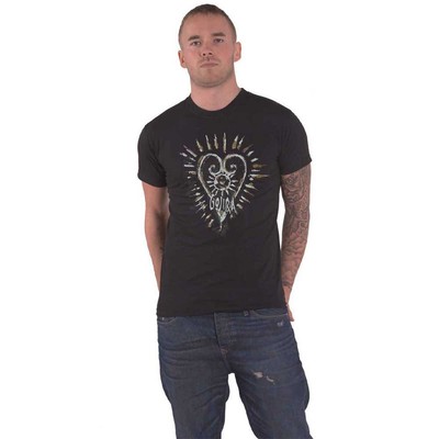 Gojira T Shirt Fortitude Heart Band Logo new Official Mens Black Organic Size XL-image