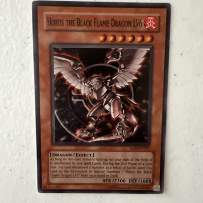 Yugioh  Horus the Black Flame Dragon lv6 - Ultimate Rare  SOD-En007-image