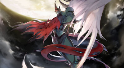 Anime trading card games yugioh gx elemental hero flame Playmat Gaming Mat Desk-image