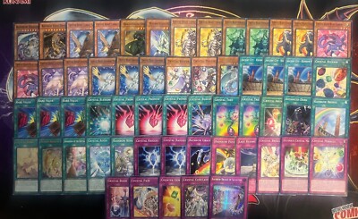 JESSE ANDERSON JOHAN CRYSTAL BEAST RAINBOW DRAGON DARK RARE VALUE YUGIOH GX DECK-image