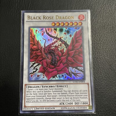 BLACK ROSE DRAGON ULTRA RARE LC05-EN004 MINT YUGIOH-image