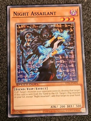 Night Assailant Common Speed Duel Tournament Pack 6 OTS STP6-EN021 NM-image