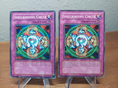 2x Spellbinding Circle - 5DS1-EN034 & SYE-045 - 1st Edition - YuGiOh-LP -image