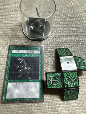 Yu-Gi-Oh! Dungeon Dice Monsters Wild Raptor Figure Card Dice Case Used-image