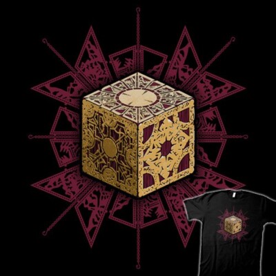 HELLRAISER The Lament Configuration T-SHIRT TeeVillain Pinhead Puzzle Box Art-image