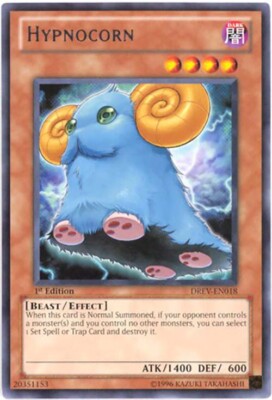 3 x Yu-Gi-Oh Card - DREV-EN018 - HYPNOCORN (rare) - NM-image