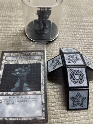 Yu-Gi-Oh! Dungeon Dice Monsters Rocky Giant Soldier Figure Card Case Used-image