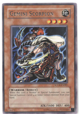 Yu-Gi-Oh Card - SOVR-EN085 - GEMINI SCORPION (rare) - NM-image