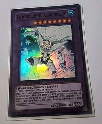 2011 YU-GI-OH! ELEMENTAL HERO ABSOLUTE ZERO LIMITED EDITION #ENSE1 PSA 9 MINT-image