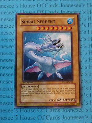Spiral Serpent 5DS1-EN007 Yu-Gi-Oh Card 1st Edition New-image