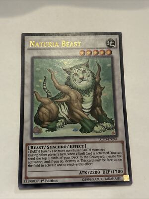 Naturia Beast YUGIOH NM/M LC5D-EN244 Ultra Rare Legendary Collection 5Ds  NM/M-image