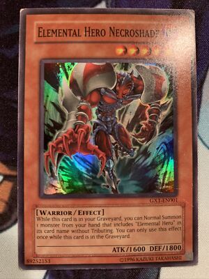 YuGiOh! Elemental Hero Necroshade GX1-EN001 Super Rare UNL Ed. LP-image