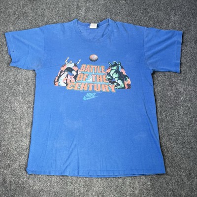 Vtg 90s Nike Charles Barkley Godzilla Distressed Repaired T-shirt 1990s Tee-image