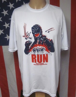 MYRON CLINE INVITATIONAL Godzilla lrg tee Lakota High School T shirt Ohio XC-image